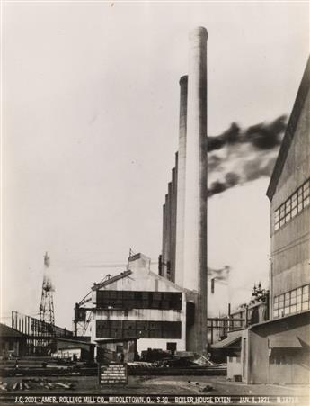 (STEEL PRODUCTION) A group of 10 delicately-composed early photographs of steel mills in Ohio and Kentucky.